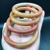 Pulsera de Jade Seda Dorada de Xinjiang Piedra Bruta Pulsera Roja Yetai Pulsera Roja Degradada de Azúcar al por Mayor Cantidad Grande Preferencial Jade Genuino