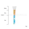 Novo pincel para máscara de silicone pincel para máscara facial limpeza facial salão de beleza cabo colorido aplicador de pincel para máscara de lama