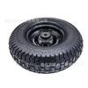 Roda Inflável de Borracha 16X6.50-8 Roda de Ferro Raiada Roda de Ferramenta para Carrinho de Jardim Roda 16 polegadas Padrão Gramado Roda de Borracha