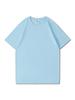 Camiseta de algodón grueso con cuello redondo y manga corta, en blanco, para actividades laborales, ropa de clase, ropa publicitaria, para imprimir logotipos al por mayor