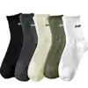 Calcetines de estilo universitario para pareja, combinan con todo, resistentes al desgaste, de punto grueso, de caña media, para hombre y mujer, Otoño e Invierno, Deportivos, Desodorantes, Calcetines para apilar