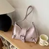 Bolso de hombro cruzado de gran capacidad estilo retro americano, moda de verano 2026, elegante para el trabajo, debajo del brazo, al hombro