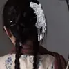 Adereços de Cabeça Étnicos, Grampos de Cabelo de Liga de Prata Dong e Miao, Grampos de Cabelo com Borlas, Grampos de Cabelo da Dinastia Han, Acessórios Miao para Performance de Palco