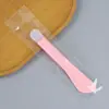 Cepillo de Silicona para Belleza, Cepillo para Mascarilla Facial, Brocha de Maquillaje de Plástico, Cepillo con Cerdas Suaves, Herramienta de Belleza para Mascarilla de Barro, Cepillo en Forma de Abanico para Ácido Frutal