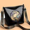 Comercio Exterior Bolso Tote Grande Jixiang Retro para Mujer Mochila de Viaje Ocio Transfronteriza Versátil Bolso Elegante para Viajar al Trabajo para Mujer