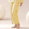 Pantalones de Pijama Algodón Verano Mujer Delgados Casuales Shorts Sueltos talla extra Pantalones de Algodón Pantalones de Casa Ropa Exterior Mujer OV