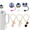 Serie Xiao Mao tapa de pajita stanley traje de cadena de 26 letras etsystanley accesorios para taza con cadena taza succión