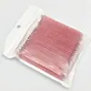 Usa una herramienta varilla de cristal para taladro palillo para uñas doble cabeza empujador de cutícula 100 palillos color naranja
