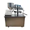 Máquina de enchimento semiautomática máquina de enchimento com aquecimento externo duplo máquina de selagem de cauda tubo de mangueira líquida de pasta de dente tubo de alumínio plástico máquina de selagem de cauda