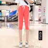 Shorts Esportivo Feminino Cropped, Calça 7/8 Soltinha, Calça Casual 2020 com Design de Patch e Cintura Elástica