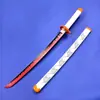Cuchillo de Madera Corto de Bambú Versión Infantil de Tanjiro Demon Slayer: Kimetsu No Yaiba Pilar de la Llama Kyojuro Rengoku Mi Esposa Cuchillo de Madera Sin Filo