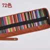 Suministro Exclusivo Transfronterizo de Lápices de Colores de 50 Colores, Set Enrollable de Lápices de Colores de Alta Calidad para Estudiantes, Set Enrollable para Dibujo Artístico, De Madera