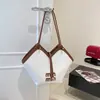 Bolso de hombro tipo tote tejido con patrón vintage de estilo europeo y americano para mujer 2026 con letras, nuevo diseño de moda para ir al trabajo, gran capacidad