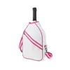 Bolsa para Paleta de Pickleball, Multifuncional, Gran Capacidad, Bolsa Deportiva Cruzada de un Solo Hombro, Bolsa para Tenis de Mesa, Bolsa con Cremallera para Almacenamiento, Ligera