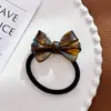 Faixa de Cabelo Versátil com Laço Retro Corda de Cabelo Bola de Joia Elástico para Rabo de Cavalo Alto Clipe Jacaré de Ácido Acético Acessórios de Cabelo Adorno de Cabeça
