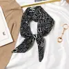 Novo Headdress da Coreia do Sul de Primavera Lenço de seda longo estilo retrô francês Fita Acessórios de cabelo versáteis femininos Fita de amarrar Faixa de cabelo personalizada
