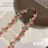 En stock al por mayor hilo de color degradado de 2 cm flor pequeña encaje soluble en agua accesorios Hanfu DIY accesorios para borde de falda bordado