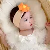Diadema de flor para bebé de celebridad de internet diadema para el pelo flor europea y americana INS flor gorda diadema de calcetín puerta halógena elástico suave cabeza de bebé