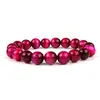 Pulsera de Ojo de Tigre natural directa de fábrica 3A pulsera de cuentas de ojo de tigre de color pulsera terminada pulsera al por mayor