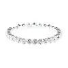 Pulsera de cadena de garra de flor de venta caliente pulsera de alambre de diamante pulsera de una sola fila completamente de diamante fabricantes de joyería al por mayor B295