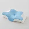 Almofada Borboleta para Comércio Exterior Transfronteiriço, Assento Respirável em Formato de Borboleta para Proteção do Pescoço, Núcleo de Travesseiro de Algodão de Recuperação Lenta para Sono Cervical