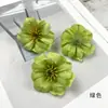 Flor Artificial com Borda Enrolada no Centro Cabeça de Rosa DIY Adorno de Cabeça de Flor Artificial Grampo de Cabelo Material de Flor Produção Adereços para Casa Pequenos Enfeites