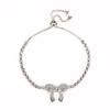 Pulsera Mariposa Diamante Dulce Moda Cristal Ajustable Pulsera de Cuentas Temperamento Estudiante Combinación Total Pulsera Mori
