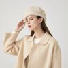 Boina grossa de Outono e Inverno estilo ins feminino chapéu octogonal de pelúcia quente chapéu quente fashion simples para atividades ao ar livre e montaria