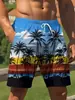 Pantalones de Playa Europeos y Americanos para Hombre con Estampado 3D Estilo Hawaiano Vacacionales Casuales Bermudas para Nadar Amazon Transfronterizo