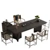 Mesa de Centro de Pizarra de Piedra de Lujo, Juego Moderno de Mesa y Sillas para el Té, Sencillo y Elegante con un Toque de Alta Gama, Mesa para Ceremonia del Té de Oficina, Mesa para Preparar Té
