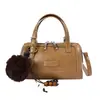2026 Nova Moda Nicho Bolsa Feminina Bolsa Boston Almofada Tendência Versátil Bolsa de Mão Texturizada Bolsa de Ombro Transversal