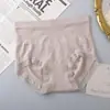 Atacado Calcinha Feminina Seamless de Cintura Alta Plus Size com Controle de Barriga, Levanta Bumbum, Respirável de Seda