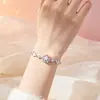 Pulsera de Estrella de Plata de Ley S999 para Mujer Diseño de Nicho Mariposa Moca Estudiante Femenina Lujo Ligero Joyería de Mano Exquisita ins