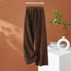 Pantalones casuales tiro alto rectos holgados largos color liso versátiles para salir Ropa de mujer Otoño 2026 para ir al trabajo adelgazantes buena caída