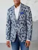 Nueva Chaqueta de Traje a Cuadros de Fila Única con Dos Botones de Comercio Exterior Transfronterizo para Hombre, Parte Superior de Traje Casual Ajustada para Hombre