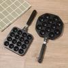Molde de Bolas de Cereza de Pulpo de Aleación de Aluminio Sartén Antiadherente para el Hogar Bandeja para Hornear Omelets Huevo de Codorniz con 12 Hoyos