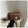 Estilo Coreano Retro Gamuza Transfronterizo para Mujer 2026 Nuevo Gran Capacidad Moda Textura Mate Bolso Cruzado al Hombro Tipo Caja