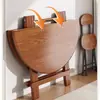 Mesa Plegable, Mesa Pequeña, Mesa de Comedor para el Hogar, Mesa de Té para Balcón, Mesa Plegable Portátil Simple Pequeña para Camping al Aire Libre