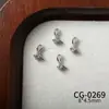 Decorações de Laço com Zircônia para Nail Art, Não Desbota, Unhas Wearable de Luxo Leve, DIY para Capinha de Celular, Laço com Zircônia que Preserva a Cor