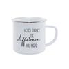 Taza de esmalte de sublimación creativa explosiva de Amazon eBay con dobladillo, revestimiento de transferencia de calor, taza de esmalte impresa para regalo