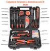 Kit Combinado de Ferramentas Manuais para Uso Doméstico, Caixa de Ferramentas para Marcenaria Manual, Reparo Elétrico, Atacado, Multifuncional