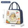 Bolsa de almuerzo de dibujos animados para niños, bolsa de almuerzo portátil de gran capacidad, lonchera engrosada, linda bolsa de almuerzo para exteriores para estudiantes