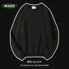 Sudadera de algodón rizado de peso pesado 460g, talla grande 46, cuello redondo, unisex