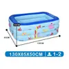 Nueva piscina inflable popular para familias, piscina de bolas cuadrada engrosada, bañera plegable para niños, disponible para venta al por mayor