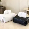 Caja de Pañuelos para Sala de Estar Hogareña Estilo Retro de Gama Alta Caja de Pañuelos para Escritorio de Mesa de Café de Lujo Ligero para Dormitorio