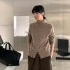 6UP Suéter de Cuello Alto de Lana Coreano Otoño e Invierno para Mujer 2024 Guangzhou Línea 13 Nuevo Estilo Muy Sencillo Top 90387
