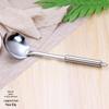 Colher de cozinha de aço inoxidável pá espátula doméstica cabo de tubo redondo espessado utensílios de cozinha utensílios de cozinha oito peças atacado de fábrica