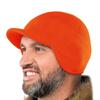 Chapéu de outono e inverno para atividades ao ar livre com aba curta, à prova de frio, proteção para as orelhas, boné tipo pullover quente e à prova de vento para pesca, montanhismo, capacete para motociclismo