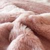 Conjunto de Quatro Peças de Pelúcia de Coelho Levemente Luxuoso e de Alta Qualidade Leite Veludo Espessado Veludo Coral de Inverno Lençóis e Fronhas de Edredom Veludo Dupla Face Roupa de Cama