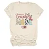 Modo Profesor Desactivado Amazon Ebay Sitio Independiente Camiseta de Manga Corta con Cuello Redondo para Mujer, Moderna y Versátil